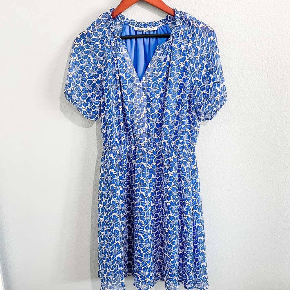 Blue Lightweight Dollie Dress - Collective Concepts - Sz M